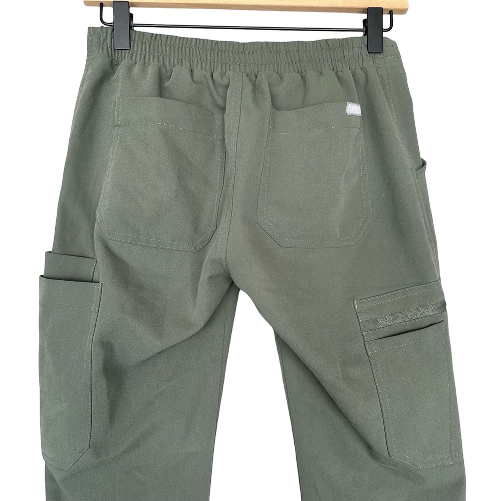 Figs Yola High-Rise Slim Fit Moss Anti-Wrinkle Scrub Trouser Pants Size XXS - Picture 9 of 11